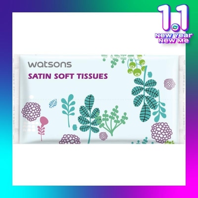 WATSONS Watsons X-flower Travel Pack Tissue 60s Satin Soft Tisu Wajah