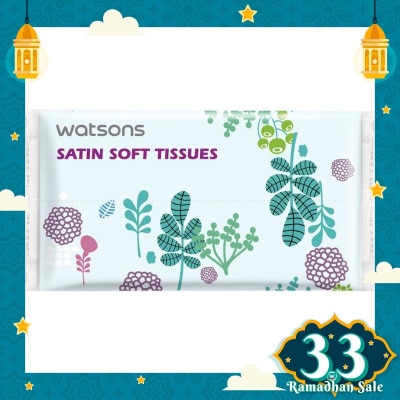 WATSONS Watsons X-flower Travel Pack Tissue 60s Satin Soft Tisu Wajah