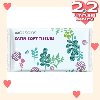 WATSONS Watsons X-flower Travel Pack Tissue 60s Satin Soft Tisu Wajah