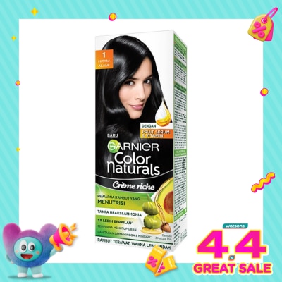 GARNIER - Color Naturals Crème 1 Natural Black