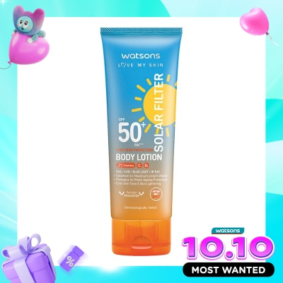 WATSONS Love My Skin Solar Filter Very High Protection Body Lotion SPF50+ PA++++ 100ml image
