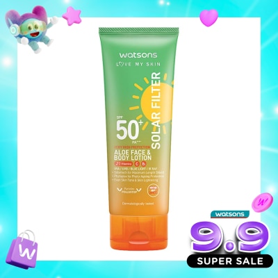 WATSONS COLLECTION - Love My Skin Solar Filter Very High Protection Aloe Face & Body Lotion SPF50+ PA++++ 100ml image