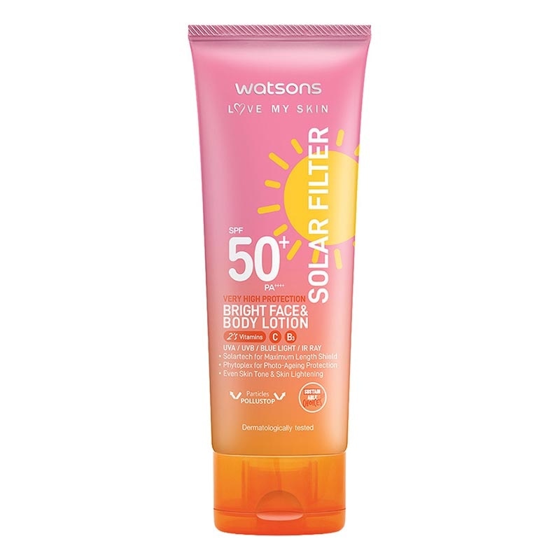 Love My Skin Solar Filter Very High Protection Bright Face & Body Lotion SPF50+ PA++++ 100ml