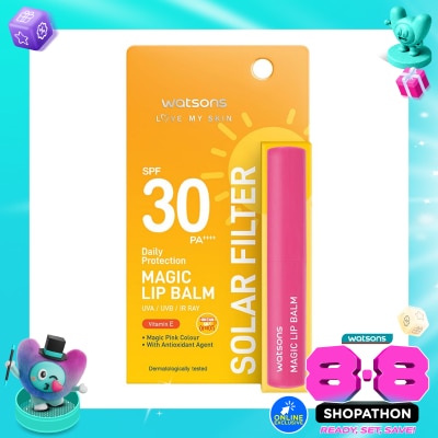 WATSONS COLLECTION - Love My Skin Solar Filter Daily Protection Magic Lip Balm SPF30 PA++++ 1.7g image