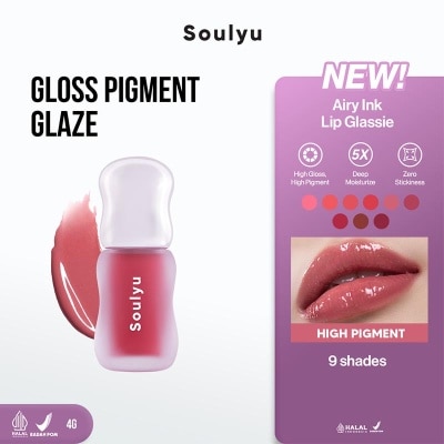 SOULYU Airy Ink Lip Glassie 04 Cherished 4g