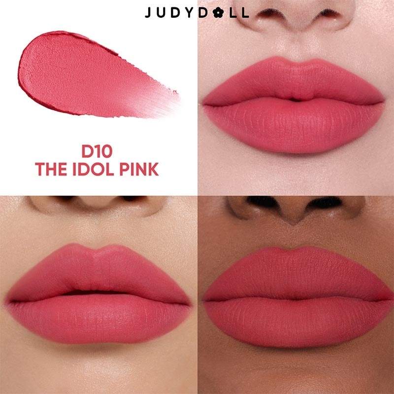 Cushion Matte Lock Lip Cream D10 - The Idol Pink 2.6ml