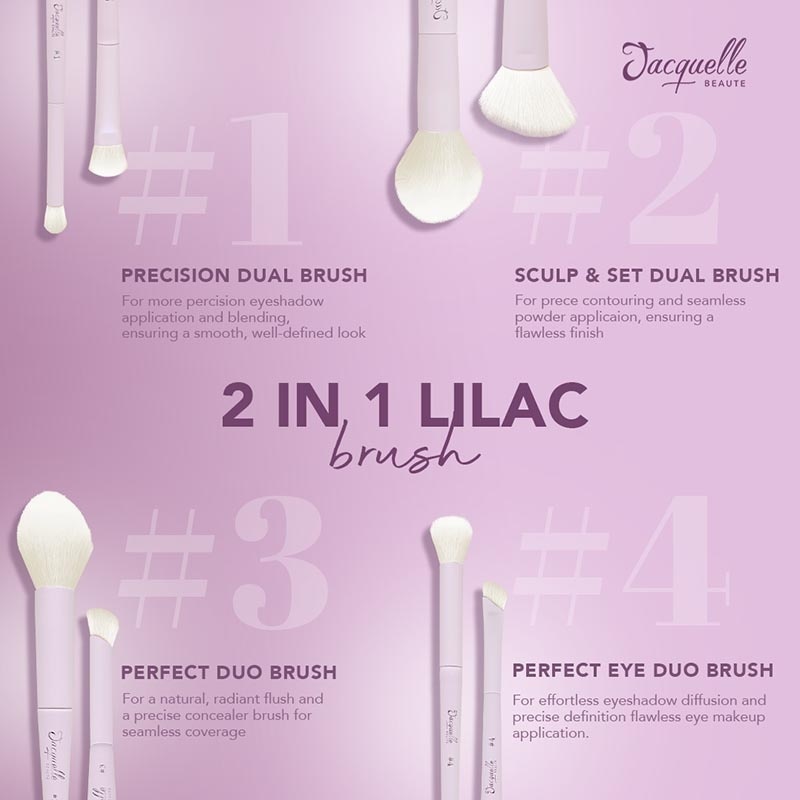 2in1 Lilac Brush #3 Perfect Duo Brush