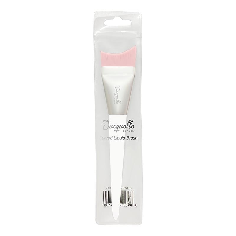 Silver Petal Brush Curved Liquid Brush
