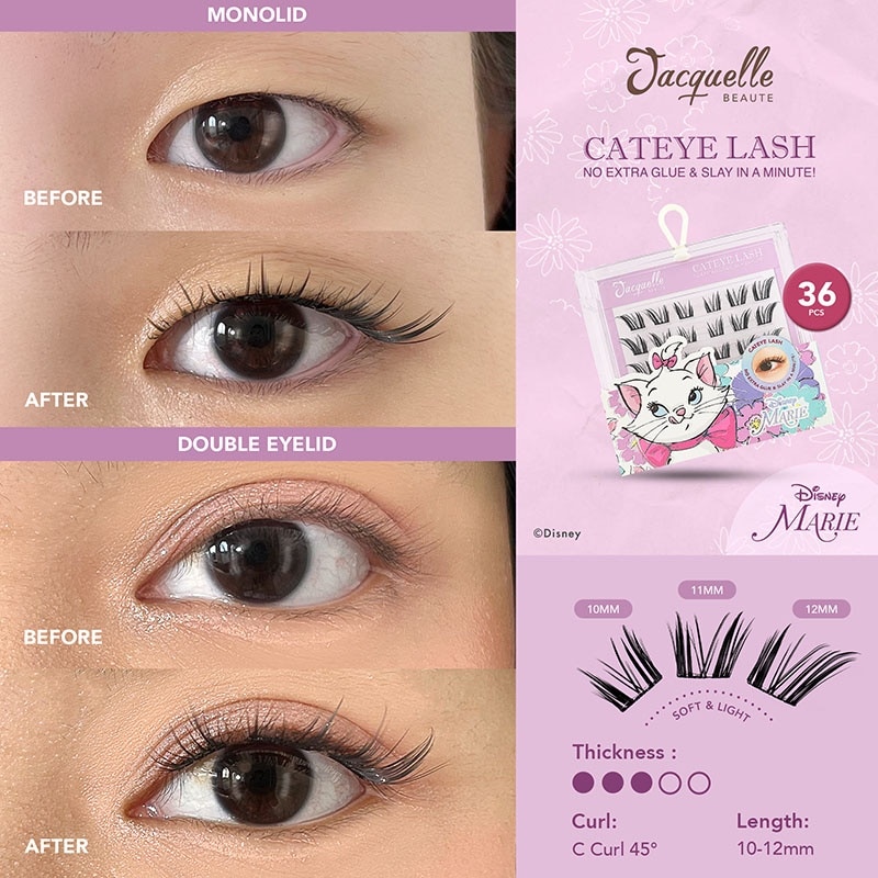 Cateye Lash - Disney Marie the Cat Edition White