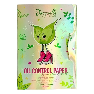 JACQUELLE - New Green Tea Extract Oil Control Paper - Blotting Paper Green