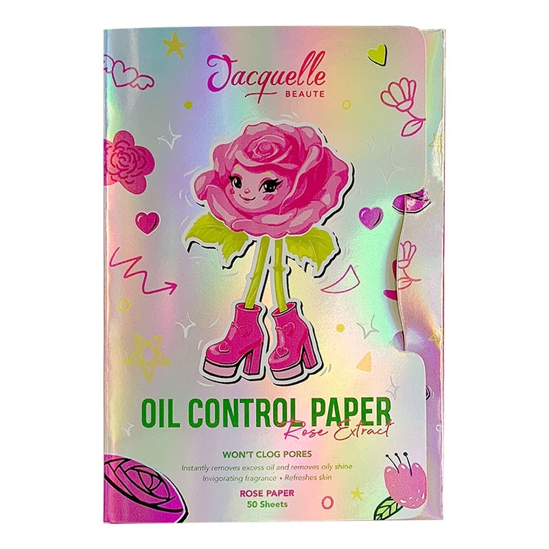 New Rose Extract Oil Control Paper - Blotting Paper Pink