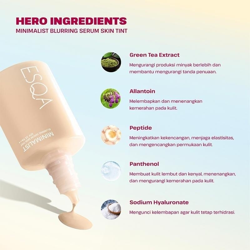 Twin Pack Minimalist Blurring Serum Skin Tint SPF 35 PA++ Custard 35ml