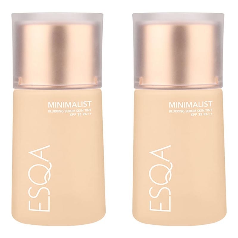 Twin Pack Minimalist Blurring Serum Skin Tint SPF 35 PA++ Custard 35ml