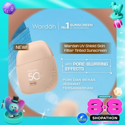WARDAH - Shield Filter UV Skin Tinted Sunscreen SPF 50 PA++ 01 Light to Medium 30ml image