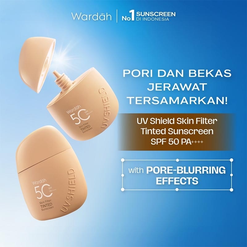 Shield Filter UV Skin Tinted Sunscreen SPF 50 PA++ 02 Medium to Dark 30ml