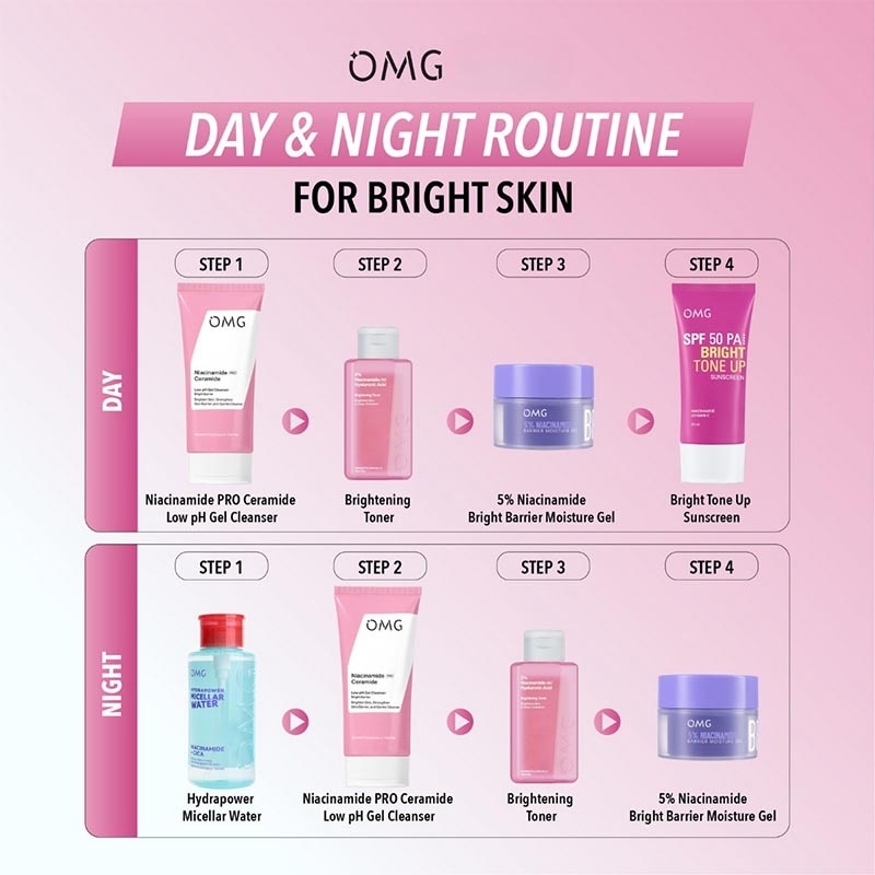 Oh My Glow 2% Niacinamide Pro Hyaluronic Acid Brightening Toner 75ml