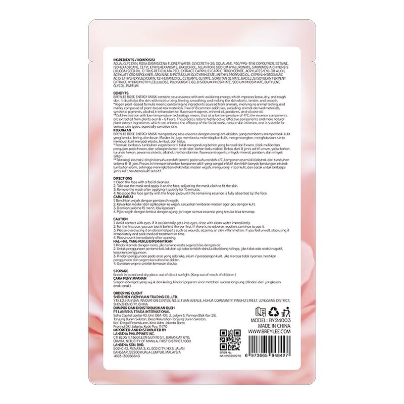 Rose Energy Facial Mask 25ml