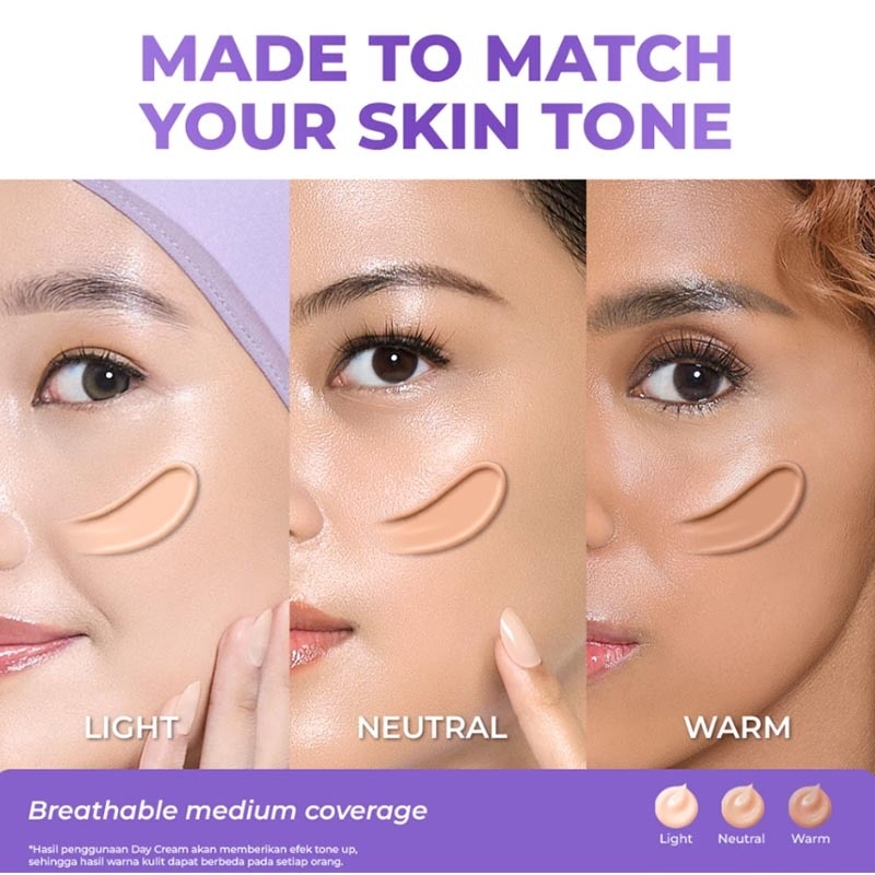 Triple Care All Day Bright Cream Shade Light 10g