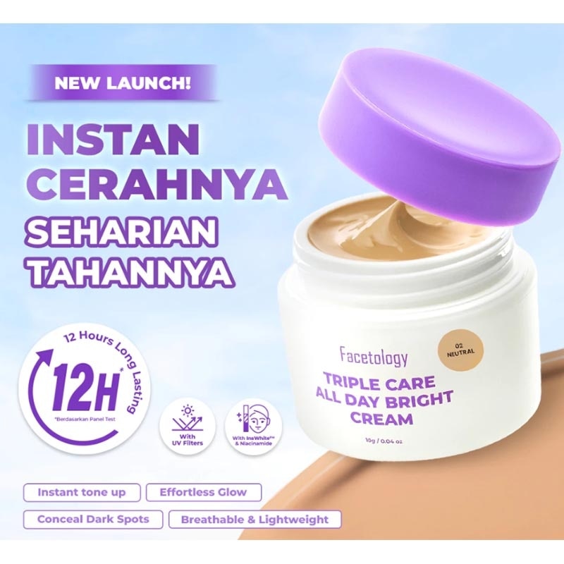 Triple Care All Day Bright Cream Shade Warm 10g