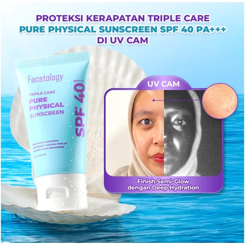 Triple Care Pure Physical Sunscreen SPF 40 PA +++ 50ml
