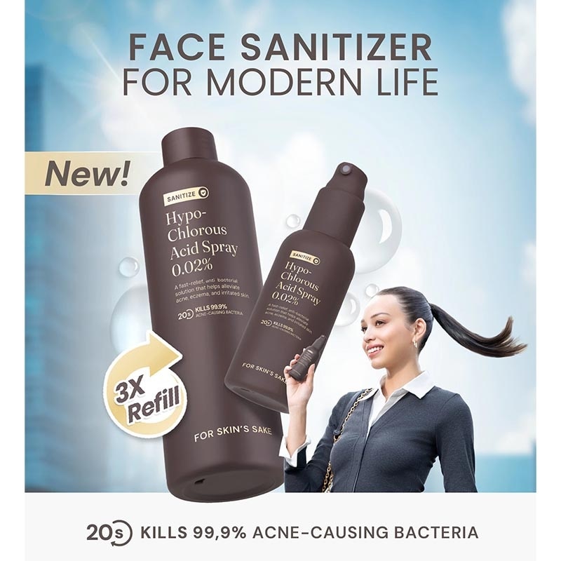 Hypochlorous Acid Spray HOCL 0.02% Refill 300ml