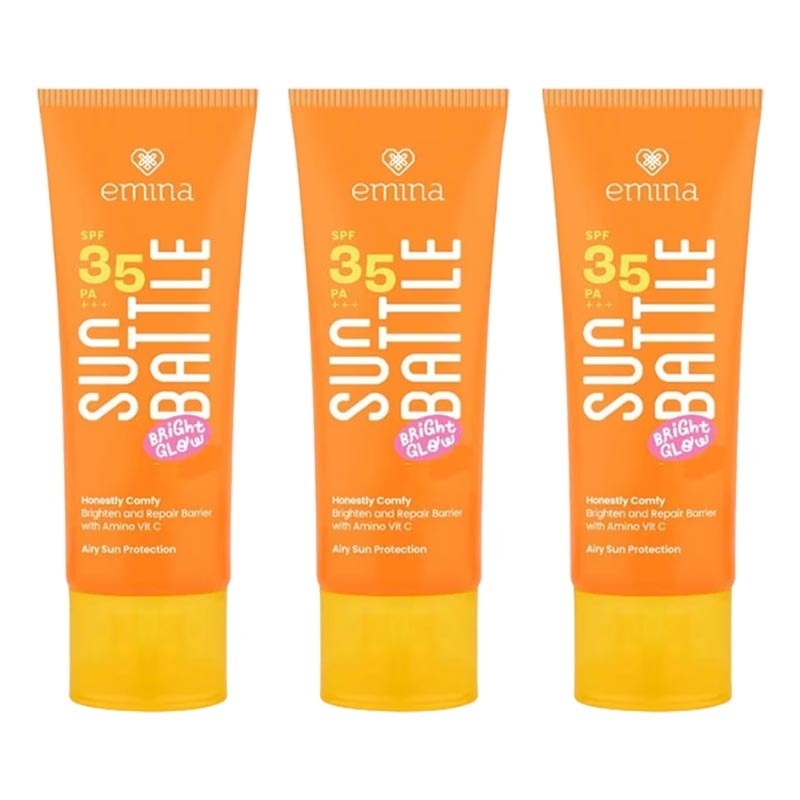 Triple Pack Sun Battle Bright Glow SPF 35 PA+++ 60ml