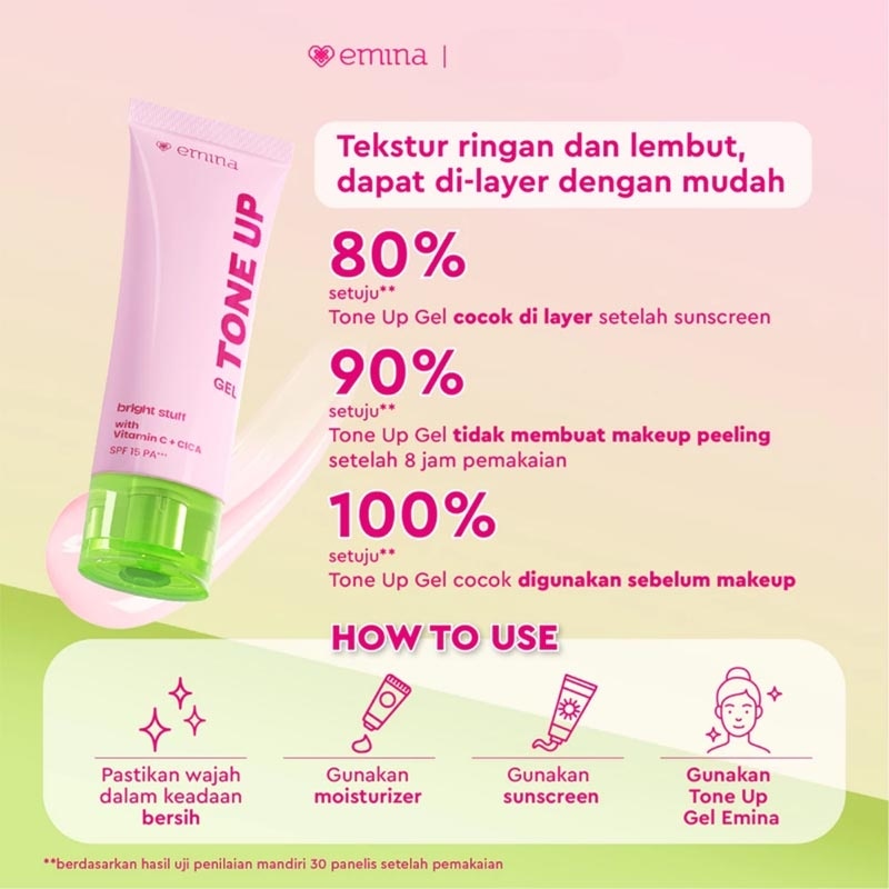 Twin Pack Bright Stuff Tone Up Gel 20ml