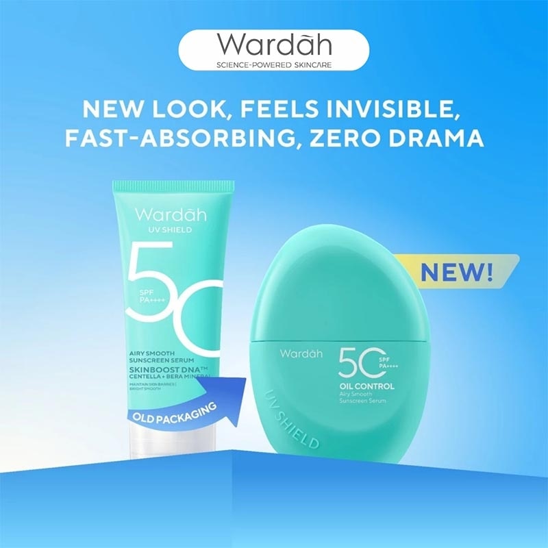 Triple Pack Wardah UV Shield Airy Smooth Sunscreen Serum SPF 50 PA++++ 40ml