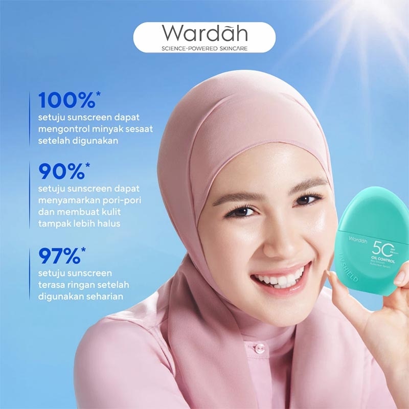Triple Pack Wardah UV Shield Airy Smooth Sunscreen Serum SPF 50 PA++++ 40ml