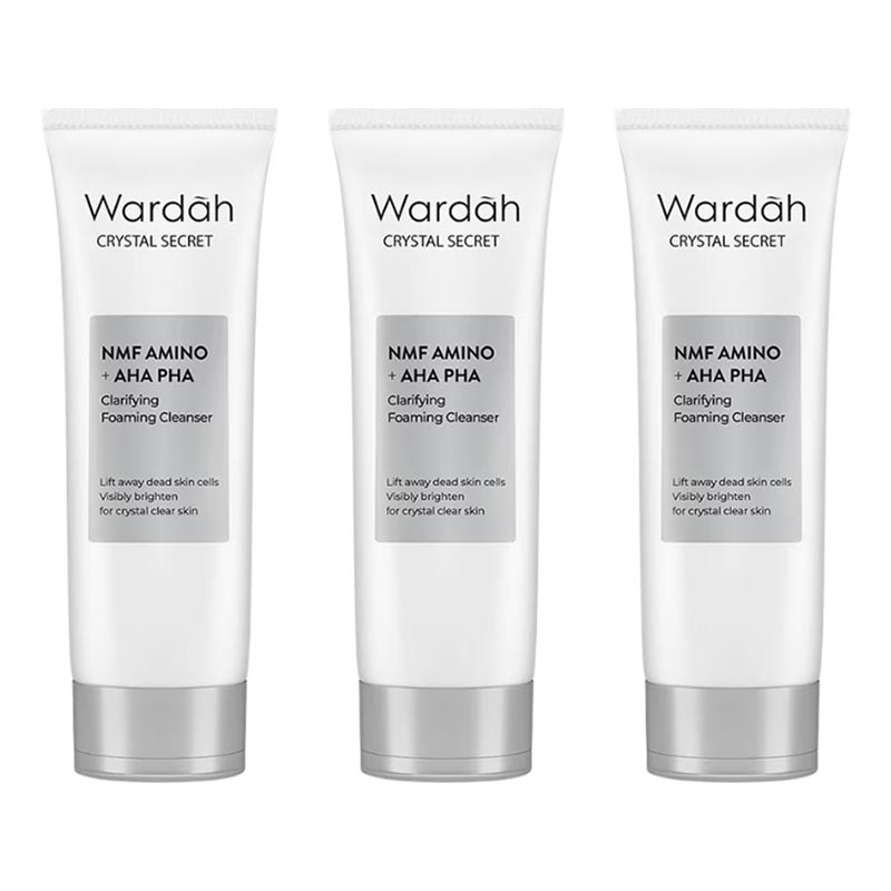 Triple Pack Wardah Crystal Secret Foaming Cleanser 100ml