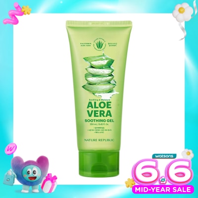 NATURE REPUBLIC - Soothing & Moisture Aloe Vera 92% Soothing Gel Tube 300ml