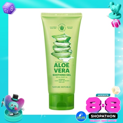 NATURE REPUBLIC - Soothing & Moisture Aloe Vera 92% Soothing Gel Tube 300ml image