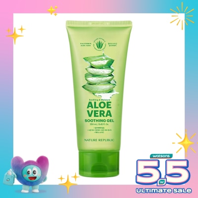 NATURE REPUBLIC - Soothing & Moisture Aloe Vera 92% Soothing Gel Tube 300ml