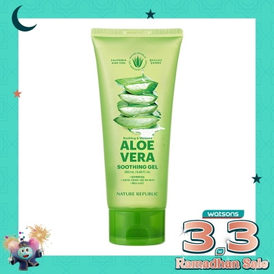 NATURE REPUBLIC Soothing & Moisture Aloe Vera 92% Soothing Gel Tube 300ml
