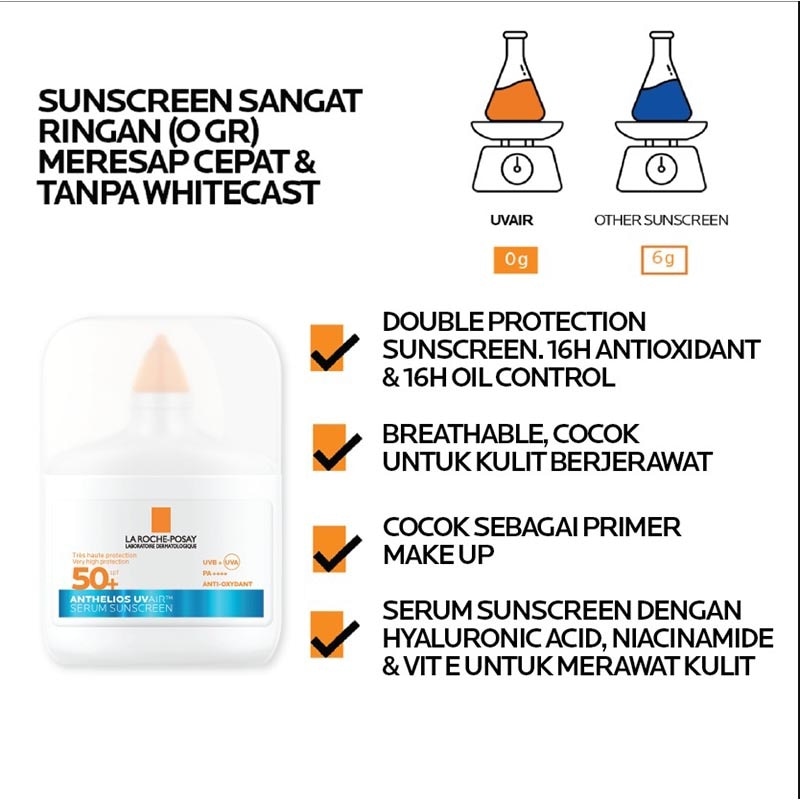 Anthelios UVAIR 50+ Ultra Light Sunscreen 50ml