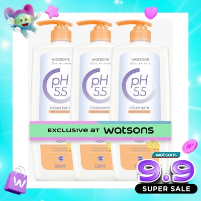 WATSONS COLLECTION - pH5.5 Nourishing Cream Bath Bundle 1000ml X 3 image