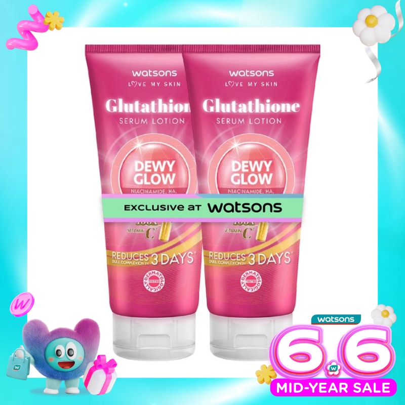 WATSONS, Watsons Glutathione Dewy Glow Serum Lotion 330ml X 2