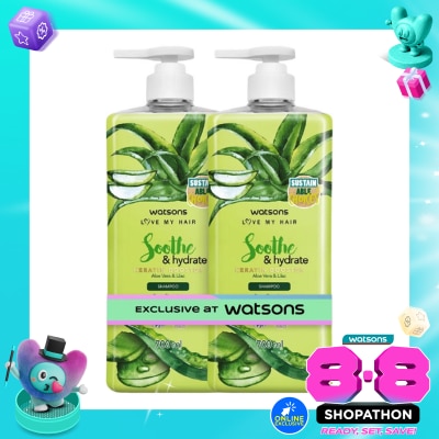 WATSONS - Soothe & Hydrate Aloe Vera & Lilac Shampoo 700ml X 2 image