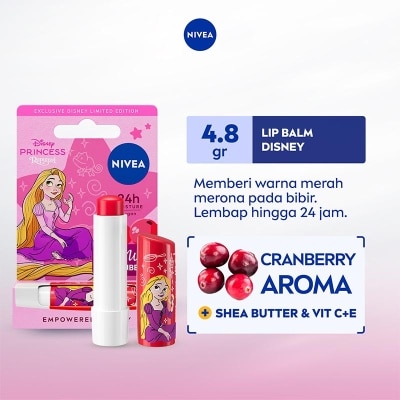 NIVEA [Limited Edition] Rapunzel Wild Cranberry Lip Balm 4.8g