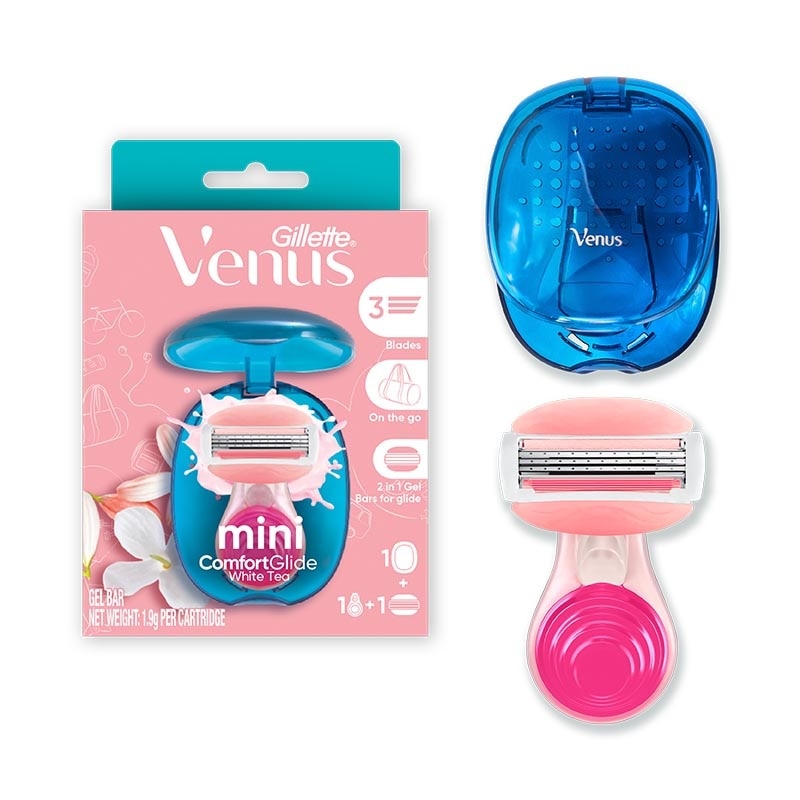 Venus Mini Comfortglide White Tea Razor 3 Mata Pisau 1'S