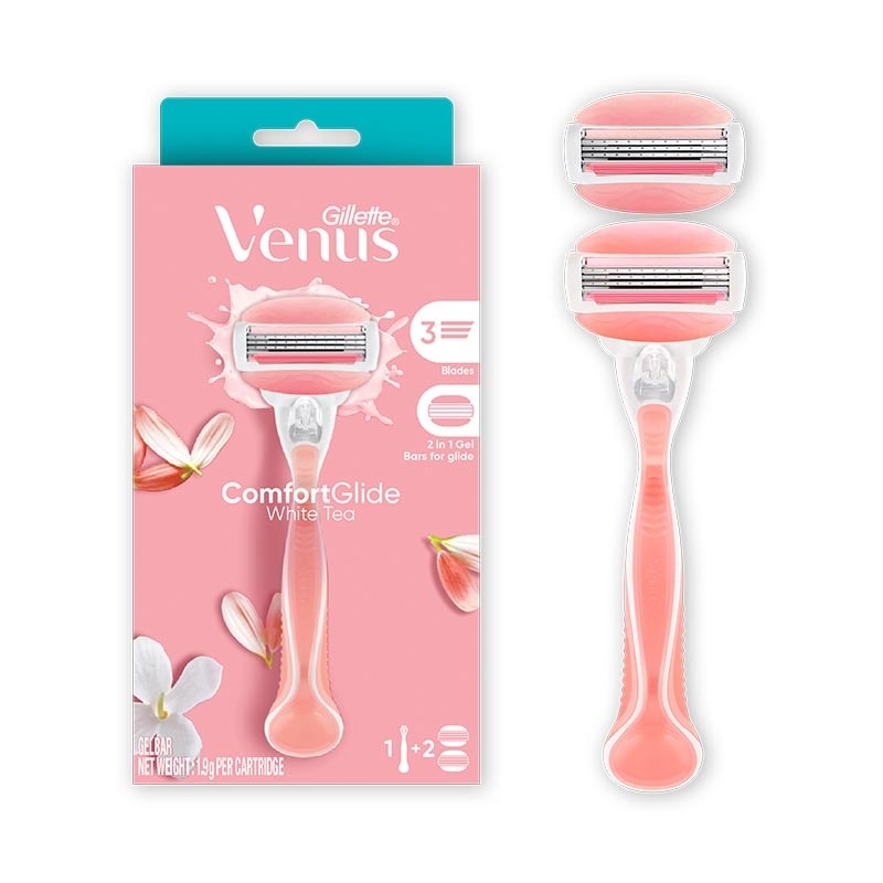 Venus Comfortglide White Tea Razor + Cartridge 3 Mata Pisau