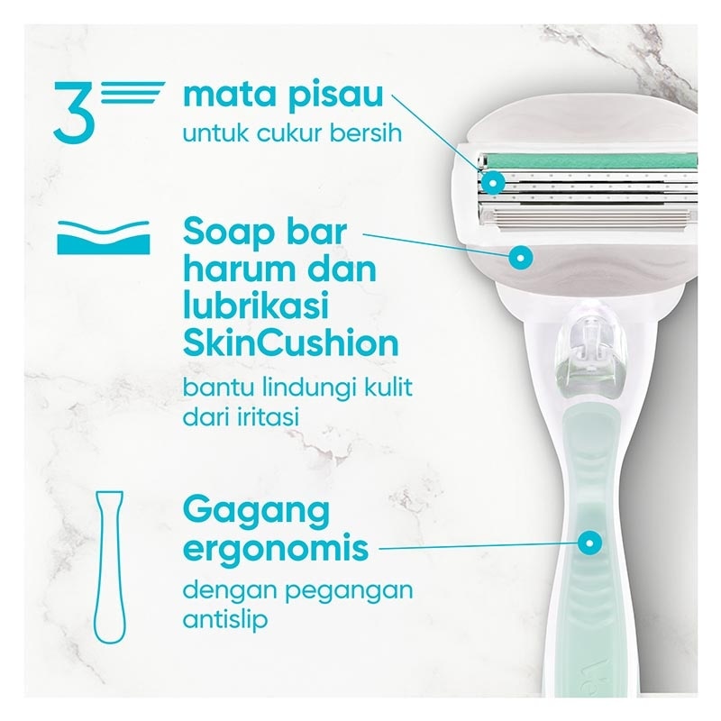 Venus Sensitive Smooth Razor + Cartridge 2'S