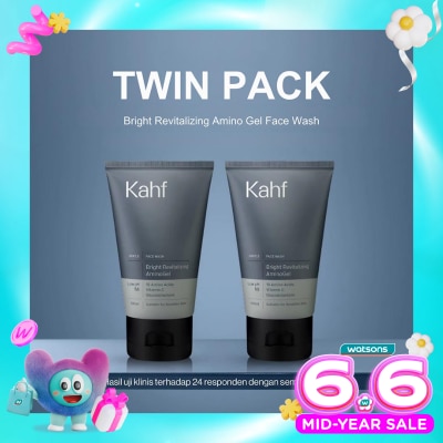 KAHF - Twin Pack Bright Revitalizing Amino Gel Face Wash 100ml