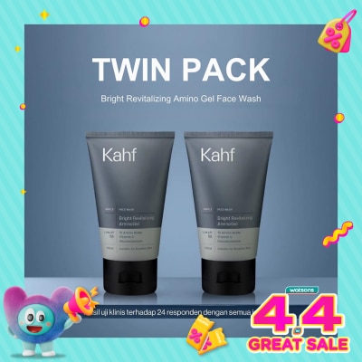 KAHF - Twin Pack Bright Revitalizing Amino Gel Face Wash 100ml
