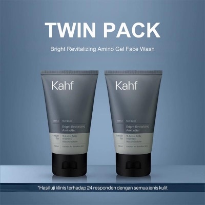 KAHF - Twin Pack Bright Revitalizing Amino Gel Face Wash 100ml