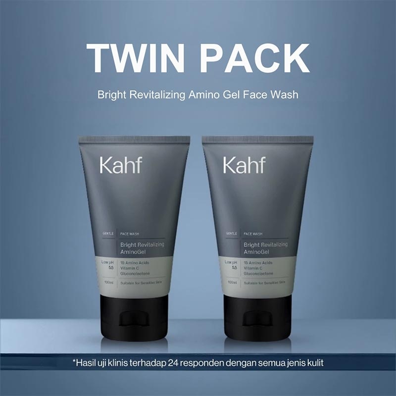 Twin Pack Bright Revitalizing Amino Gel Face Wash 100ml