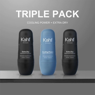 KAHF Triple Pack Deodorant Roll On 45ml