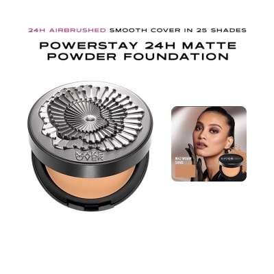 MAKE OVER - X Rinaldy Yunardi Powerstay 24H Matte Powder Foundation Limited Edition W42 Warm Sand 10g