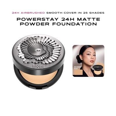 MAKE OVER - X Rinaldy Yunardi Powerstay 24H Matte Powder Foundation Limited Edition W32 Warm Beige 10g