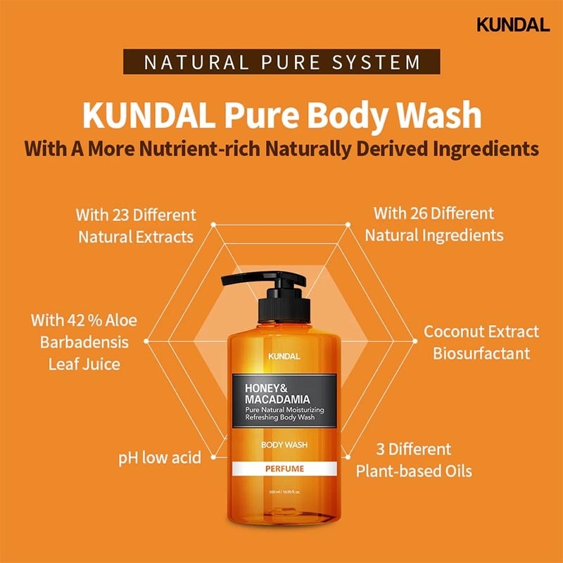 Honey & Macadamia Body Wash White Musk 500ml